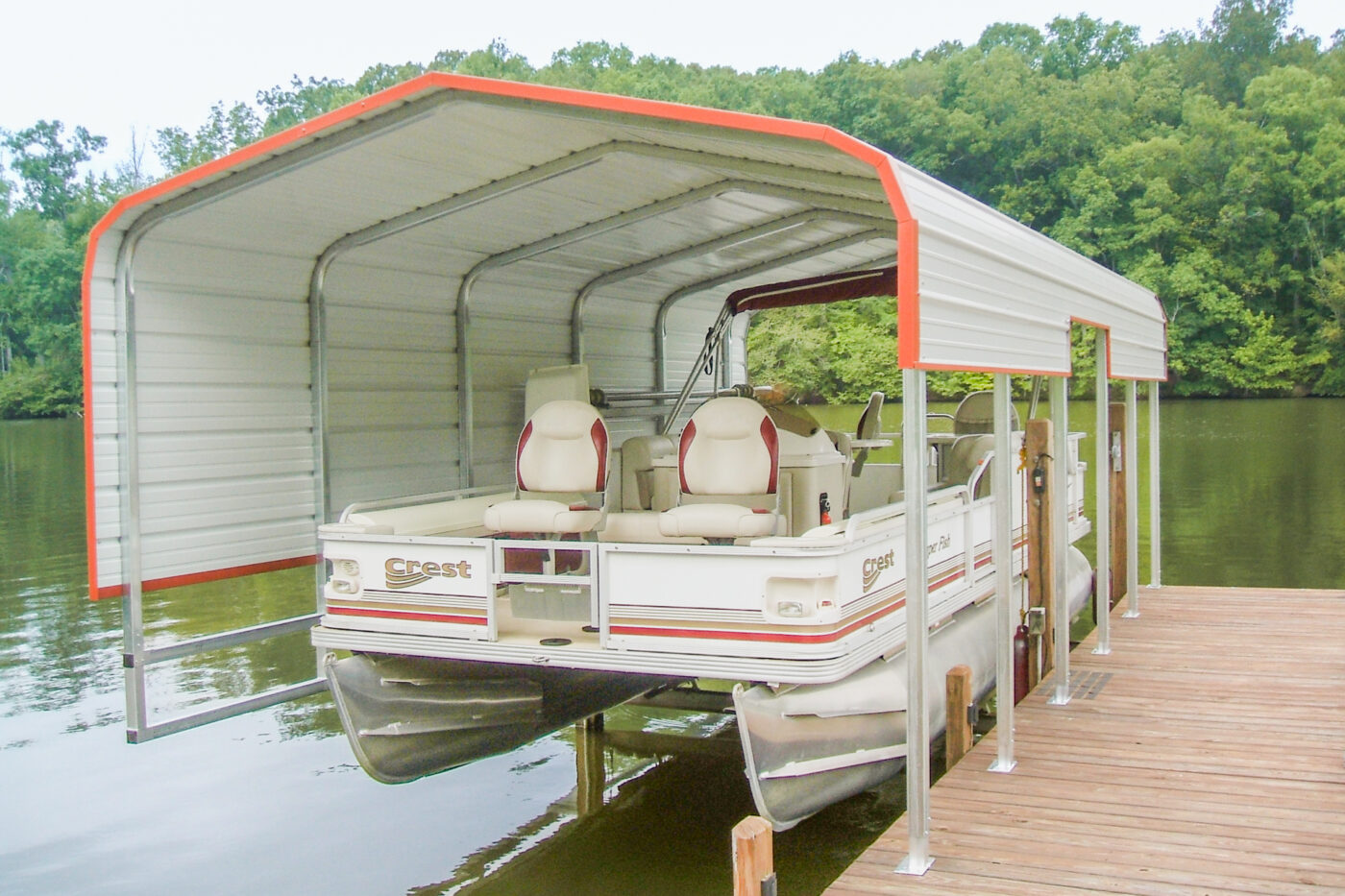 exterior of quality boat or rv metal carport for sale in SC