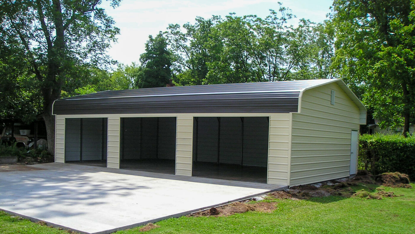 3-car custom carport garage in sc