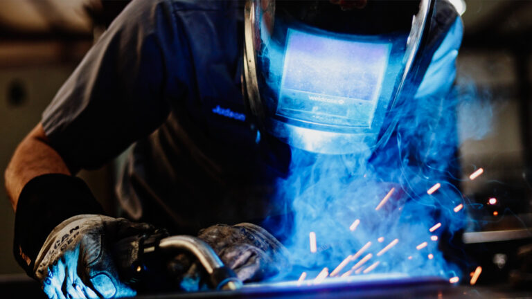 photo of man welding for cold spring enterprises in SC